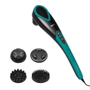 AGARO Comfort Electric Handheld Green & Black Full Body Hammer Massager with 5 Massage Heads, 33322