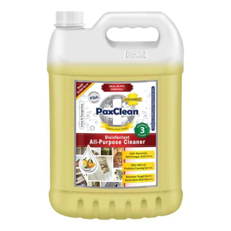 Paxclean Hygenius 5L Lime & Tangerine Disinfectant Cleaner