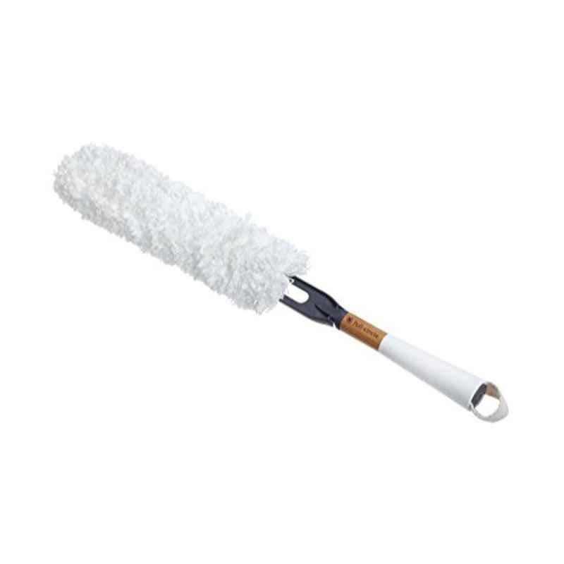 Full Circle Plastic White Dust Whisperer Washable Microfiber Duster with Replaceable Head, FC14603W