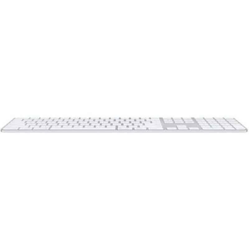 Apple US English White Magic Keyboard with Touch ID & Numeric Keypad for Mac Models, MK2C3LB/A