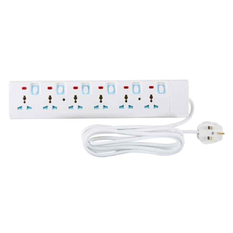 Geepas 3250W 3m 6 Way Extension Socket, GES4093