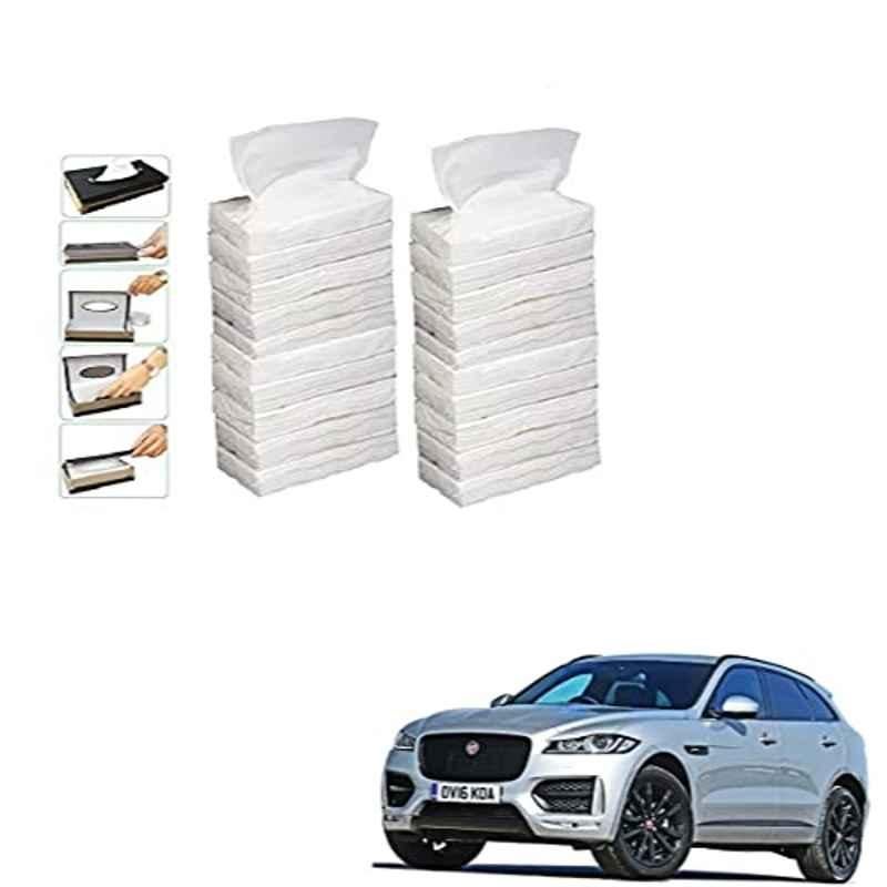 Kozdiko 100 Pulls Dispenser Box Refiller Tissue Paper with 200 Sheets for Jaguar F-Pace (Pack of 20)