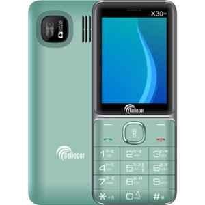 Cellecor X30+ 32GB/32GB 1.8 inch Green Dual Sim Feature Phone with Torch Light & FM