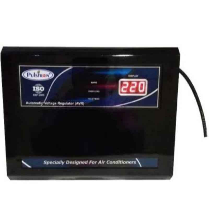 Pulstron PTI-WM3095D 3kVA 90-290V Single Phase Black Automatic Mainline Voltage Stabilizer