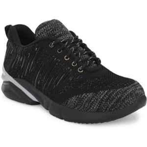 Ozarro Canvas Light Weight Black Steel Toe Safety Shoes, S4420, Size: 8