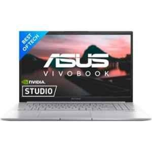 Asus M6500QC-HN752WS VivoBook Pro 15 Transparent Silver Creator Laptop with AMD Ryzen 7 Octa Core 5800HS 16GB/1TB SSD/Windows 11 Home/NVIDIA GeForce RTX 3050/144Hz & 15.6 inch Display, 90NB0YN2-M00BU0