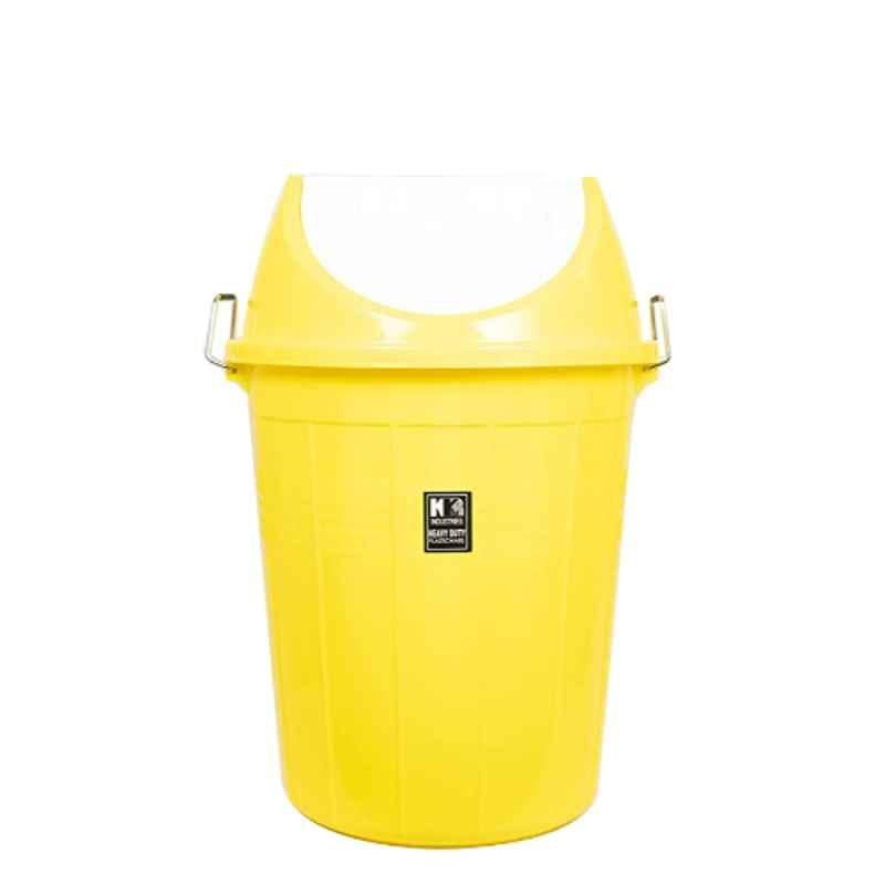 KKR 30L Plastic Yellow Round Heavy Duty Bucket with Swing Lid