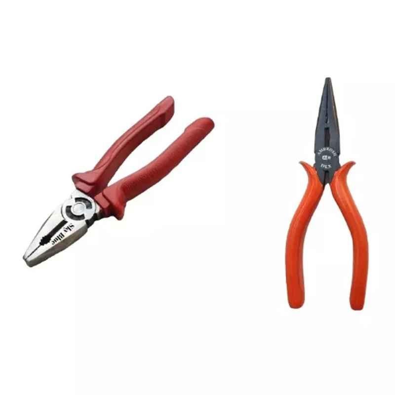Sky Blue 2 Pcs 7.8 inch Lineman Plier Combo, SBE_PLIER_COMBO_MOD_00403