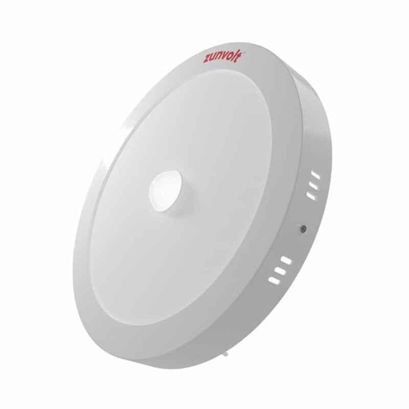 Zunvolt 12W Aluminium Neutral White Round Motion Sensor Light