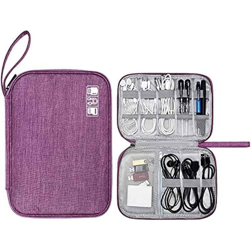 Rubik Nylon Black Electronics Accessories Organizer Bag