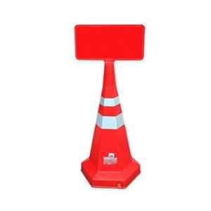Nilkamal 750mm Road Traffic Safety Cone with Sign Plate