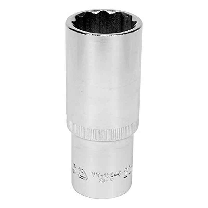 Yato YT-12945 23mm Stainless Steel Bihexagonal Deep Socket for 1/2 inch Socket Wrench