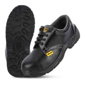 Foot Trends Light Weight Steel Toe Safety Shoes for Mens, for Heavy Labour & Industrial Use, Size: 7
