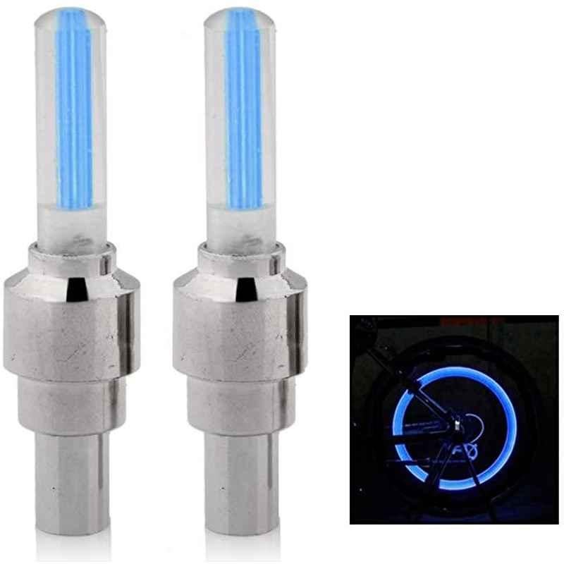 AOW Tyre Wheel Valve Cap Light for Car & Bike Wheel Light Tire Light T-16 (Pack of 2)