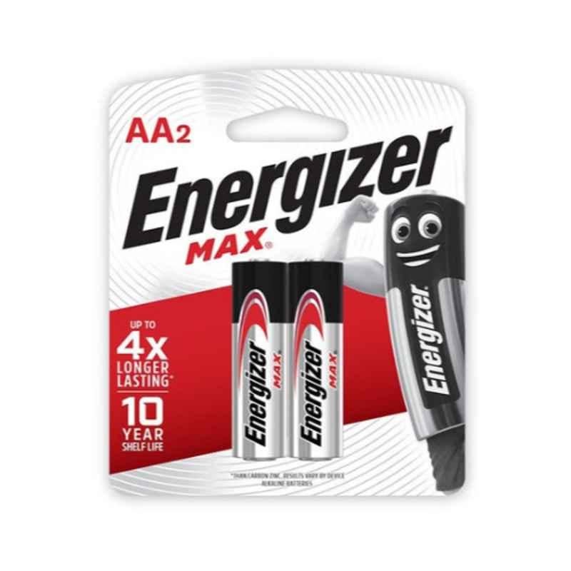 Energizer 2Aa Silver & Black Square Max Alkaline Batteries