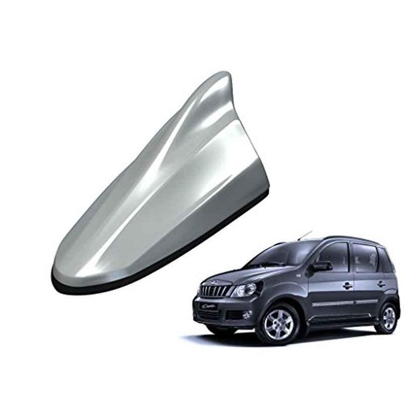 Kozdiko Silver Shark Fin Signal Receiver Antenna for Mahindra Quanto