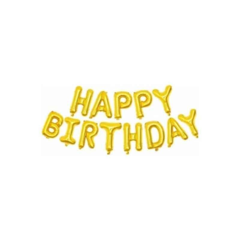 Tamona Happy Birthday Banner Foil Balloons Set, TAMHBFOILG01