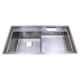 Crocodile 37x18x10 inch Stainless Steel Matte Finish Silver Single Bowl Kitchen Sink