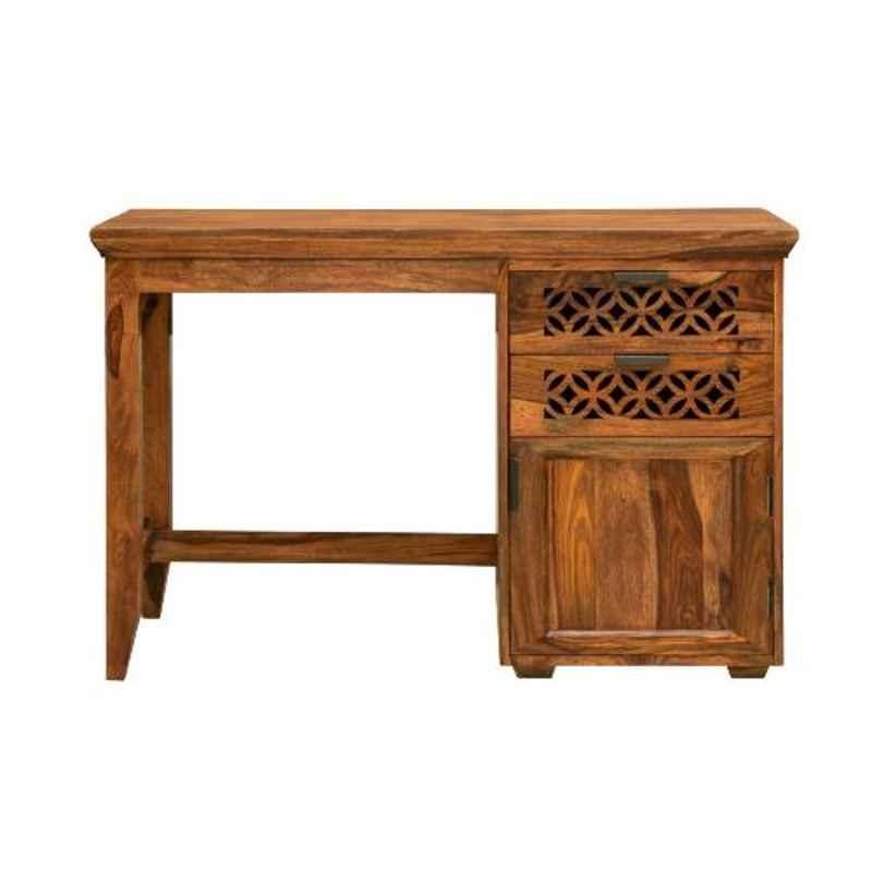 The Attic 114x47x76cm Sheesham Wood Honey Ambient Study Table, KL-1766
