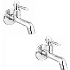 Prestige Croma Brass Chrome Finish Long Body Bib Tap (Pack of 2)