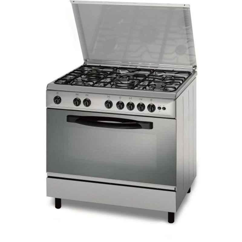 Indesit 90x60cm Stainless Steel Full Safety Gas Cooker