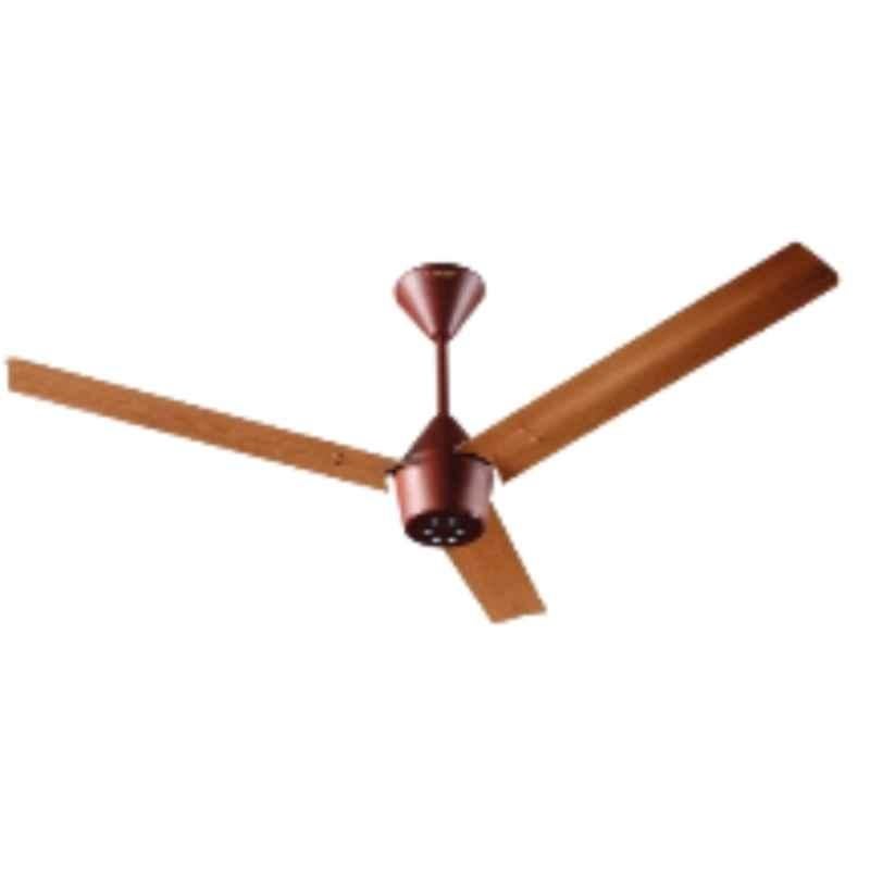Luker Radial Wood 32W 340rpm Brown & Teakwood 5 Star 3 Blade BLDC Ceiling Fan with Remote & 3 Years Warranty, Sweep: 1200 mm