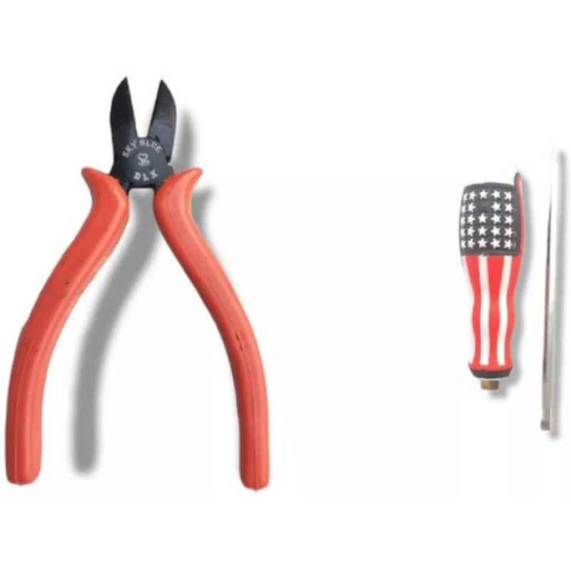 Sky Blue 2 Pcs 7.8 inch Lineman Plier Combo, SBE_PLIER_COMBO_MOD_00722