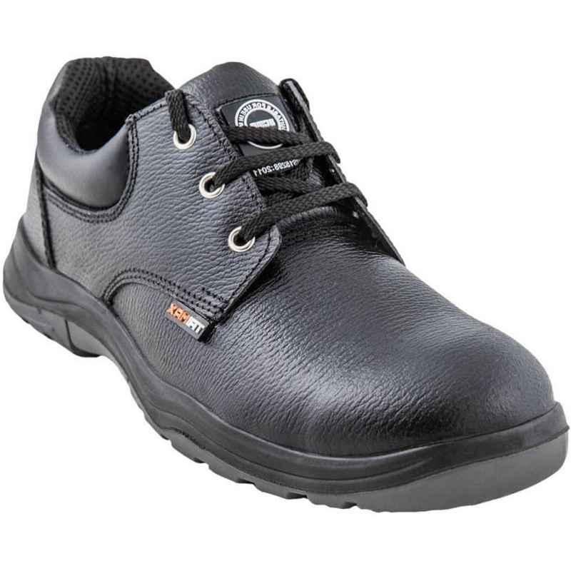 Acme AP-56 Adjacent Steel Toe Low Ankle Black Safety Shoes, Size: 9