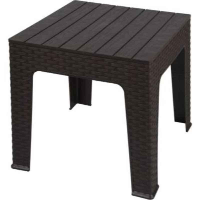 Supreme Jazz Wenge Plastic & Polypropylene Square Outdoor Table