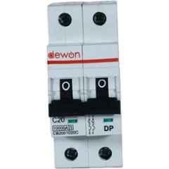 Dewon Electric 20A 10kA Double Pole MCB, CB2001020C