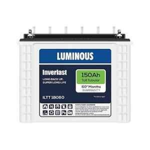 Luminous ILTT 18060 150Ah 12V Tall Tubular Plate Inverter Battery for Home, Office & Shops