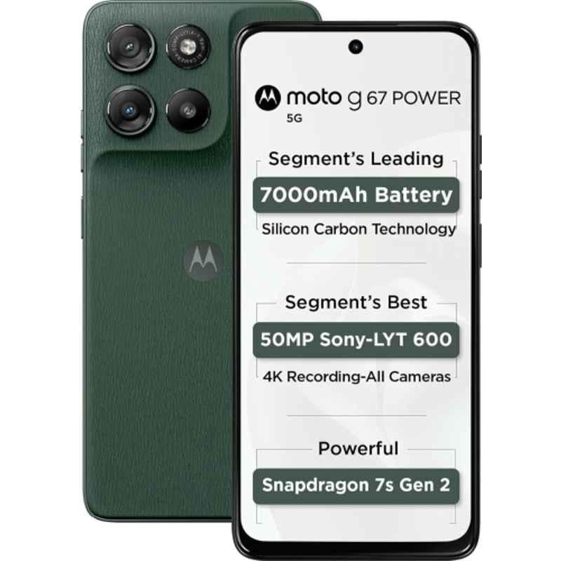 Motorola g67 Power 6.7 inch 7000mAh 8GB RAM/128GB Storage Pantone Cilantro Smartphone