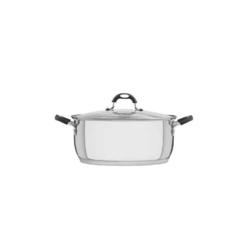 Tramontina 30cm Aluminium Grey Casserole with Glass Lid, 62123300