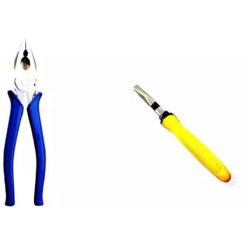 Sky Blue 2 Pcs 7.8 inch Lineman Plier Combo, SBE_PLIER_COMBO_MOD_00244