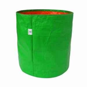 India Green Innovative 18x18 inch 220GSM HDPE Round Green UV Treated Grow Bag for Fruits & Vegetables (Pack of 2)