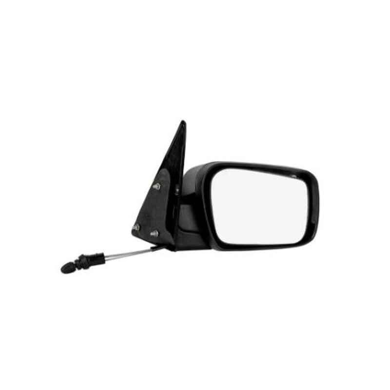 RMC Black Manual Car Right Side View Mirror with Lever for Mahindra Scorpio M Hawk