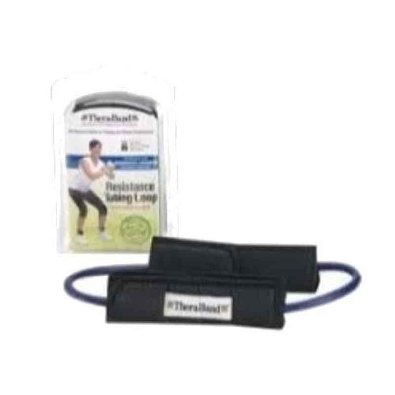 TheraBand Professional Red Beginner & Intermediate Resistance Tube Loop with Padded Cuffs, 21431