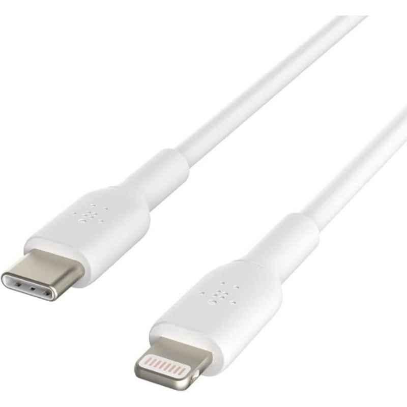 Belkin 3m Silicone White USB-C to Lightning Cable, BKN-CAA009BT3MWH