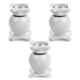 Nixnine Plastic White Magnetic Door Stopper, NO-6_WHT_3PS_A (Pack of 3)