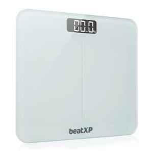 BeatXP Gravity Elite 180kg Tempered Glass White Digital Weighing Scale, 304669538448