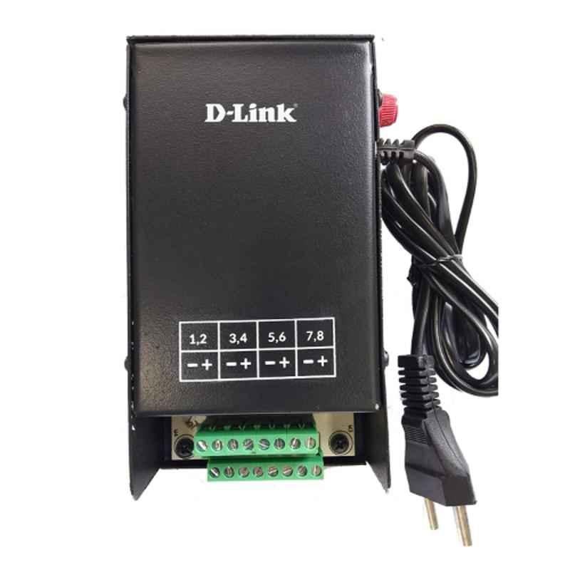 D-Link DPS-F1A04 5A 4 Channel Black Metal Case Power Supply for CCTV
