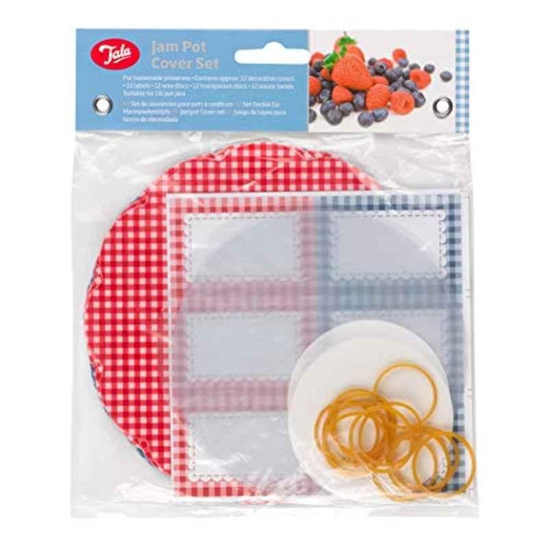 Tala Paper Everyday Gingham Jam Pot Cover Set, 10A14370