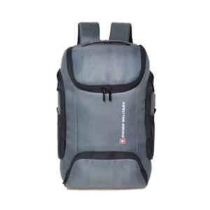 Swiss Military 21 Litre Polyester Grey Medium Laptop Backpack with USB & C-Type Charging Port, HELIUM_LBP115_GRY_21LTR