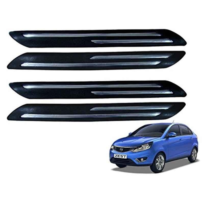 Kozdiko 4 Pcs Double Chrome Bumper Protector Set for Tata Zest