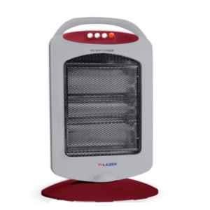 Lazer Warmaire 1200W Steel Matt Grey & Red Halogen Heater