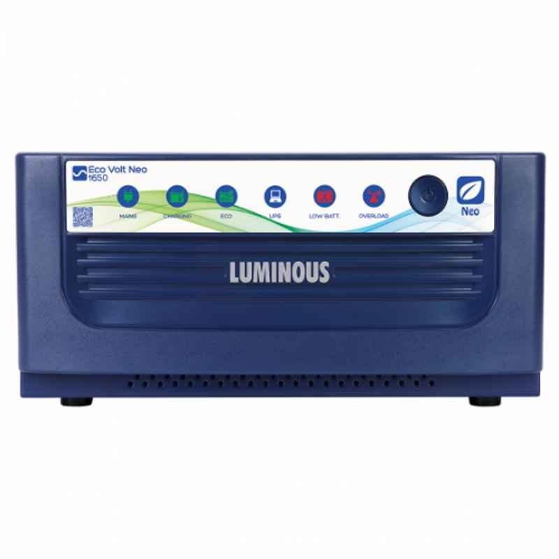 Luminous Eco Volt Neo 1650 1500VA/24V Double Battery Sine Wave Inverter for Home, Office & Shops