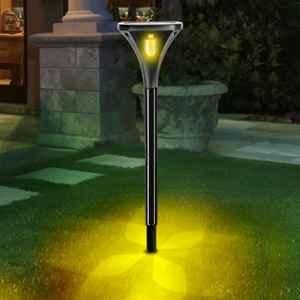 Gigalumi GL-705 Yellow LED Solar Path Spotlight with 5.5V 1W Panel & 3.7V 2000mAh Lithium Battery