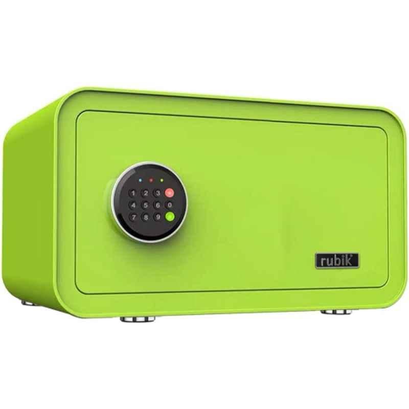 Rubik Alloy Steel Green Safe Box Digital with Backup Key, RB23QC