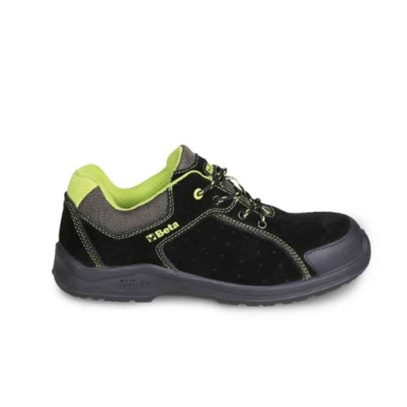Beta Easy Plus 7224PEK Suede Leather Composite Toe Black Safety Shoes, 072240246, Size: 11