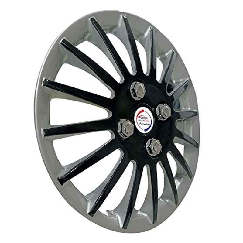 Buy Auto Pearl 4 Pcs 13 inch ABS Black & Silver Car Wheel Cover Set for